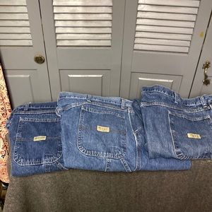3 Pairs of Wrangler Carpenter Style Jeans 44x30